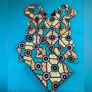 NWOT African dress made of Kaba and Slit (originally from Ghana), brand new.